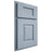 Shiloh Cabinetry Partial Overlay Summit Poplar Plain Cut Sky Door