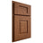 Shiloh Cabinetry Partial Overlay Summit Red Oak Plain Cut Braun Door