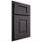 Shiloh Cabinetry Partial Overlay Summit Red Oak Plain Cut Harbor Door