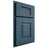 Shiloh Cabinetry Partial Overlay Summit Red Oak Plain Cut Hudson Door