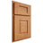 Shiloh Cabinetry Partial Overlay Summit Red Oak Plain Cut Medium Door