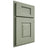 Shiloh Cabinetry Partial Overlay Summit Red Oak Plain Cut Moss Door