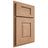 Shiloh Cabinetry Partial Overlay Summit Red Oak Plain Cut Natural Door
