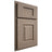 Shiloh Cabinetry Partial Overlay Summit White Oak Plain Cut Almond Door
