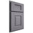 Shiloh Cabinetry Partial Overlay Summit White Oak Plain Cut Cadet Door