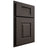 Shiloh Cabinetry Partial Overlay Summit White Oak Plain Cut Creekside Door