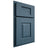 Shiloh Cabinetry Partial Overlay Summit White Oak Plain Cut Hudson Door