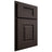 Shiloh Cabinetry Partial Overlay Summit White Oak Plain Cut Morel Door