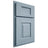 Shiloh Cabinetry Partial Overlay Summit White Oak Plain Cut Sky Door