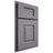 Shiloh Cabinetry Partial Overlay Summit White Oak Plain Cut Sterling Door