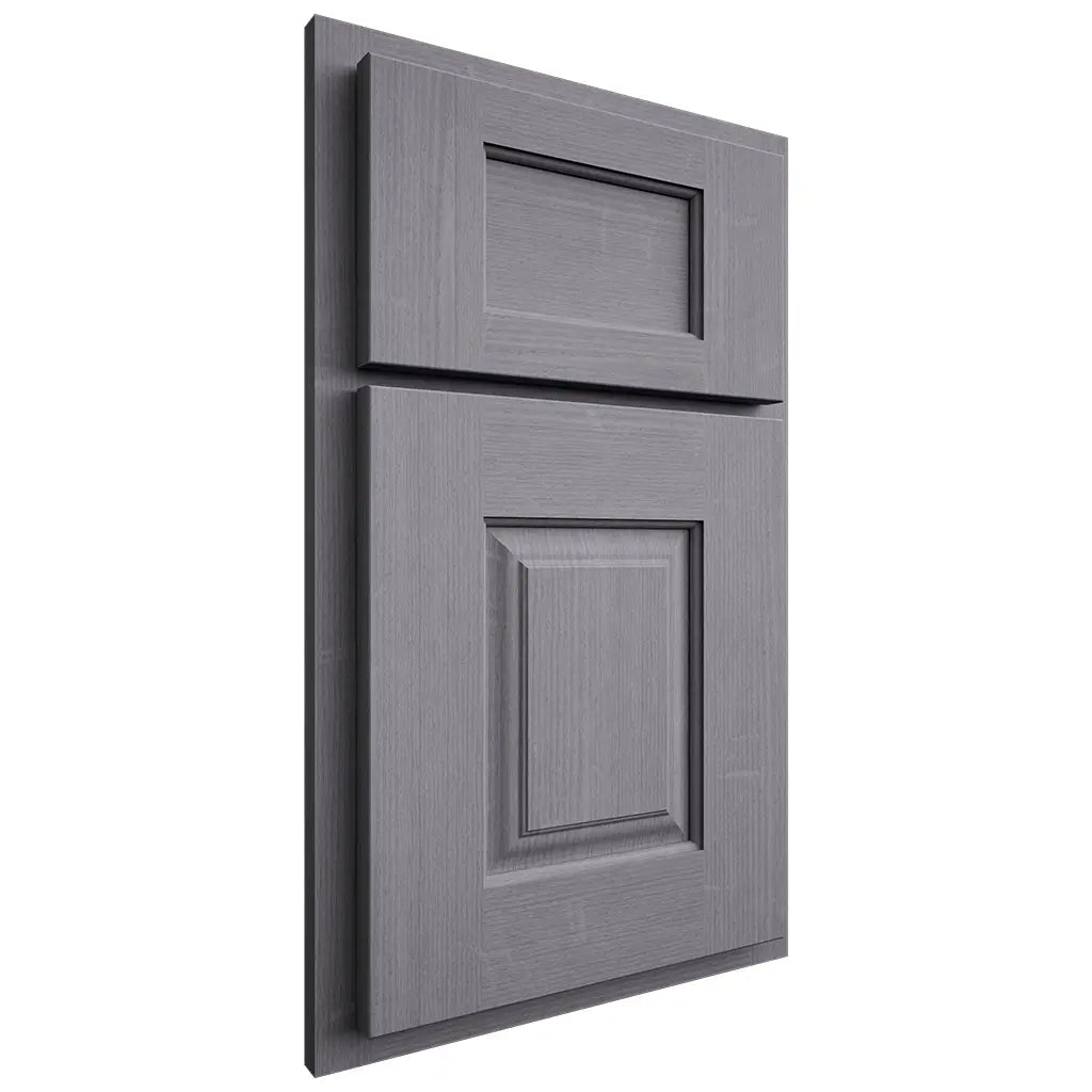 Shiloh Cabinetry Partial Overlay Summit White Oak Quarter Sawn Cadet Door
