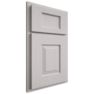 Shiloh Cabinetry Partial Overlay Summit White Oak Quarter Sawn Cotton Door