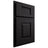 Shiloh Cabinetry Partial Overlay Summit White Oak Quarter Sawn Espresso Door