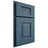 Shiloh Cabinetry Partial Overlay Summit White Oak Quarter Sawn Hudson Door