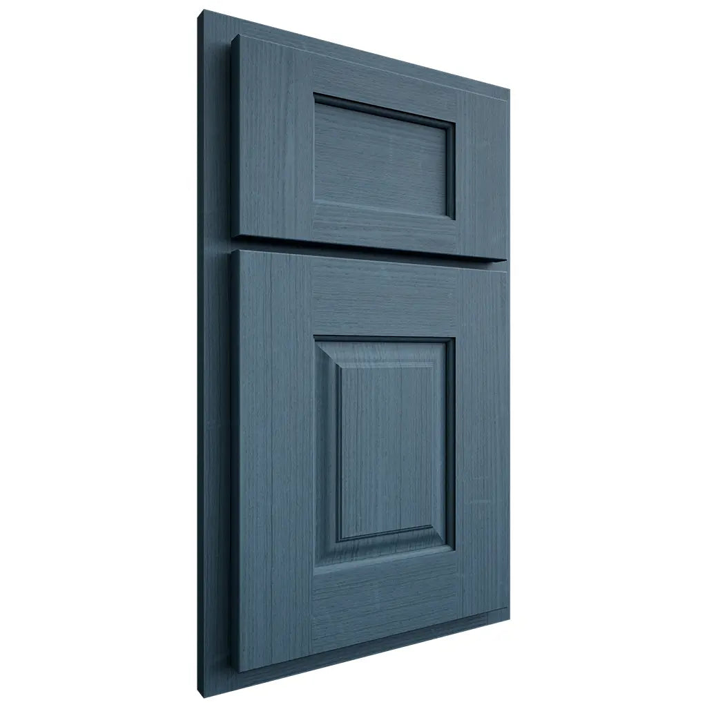Shiloh Cabinetry Partial Overlay Summit White Oak Quarter Sawn Hudson Door