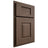 Shiloh Cabinetry Partial Overlay Summit White Oak Quarter Sawn Mineral Door