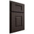 Shiloh Cabinetry Partial Overlay Summit White Oak Quarter Sawn Morel Door