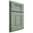 Shiloh Cabinetry Partial Overlay Summit White Oak Quarter Sawn Moss Door