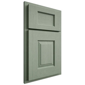 Shiloh Cabinetry Partial Overlay Summit White Oak Quarter Sawn Moss Door