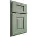 Shiloh Cabinetry Partial Overlay Summit White Oak Quarter Sawn Moss Door