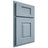 Shiloh Cabinetry Partial Overlay Summit White Oak Quarter Sawn Sky Door