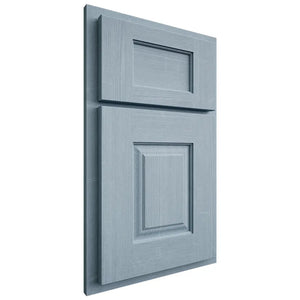 Shiloh Cabinetry Partial Overlay Summit White Oak Quarter Sawn Sky Door