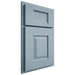 Shiloh Cabinetry Partial Overlay Summit White Oak Quarter Sawn Sky Door