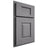 Shiloh Cabinetry Partial Overlay Summit White Oak Quarter Sawn Sterling Door