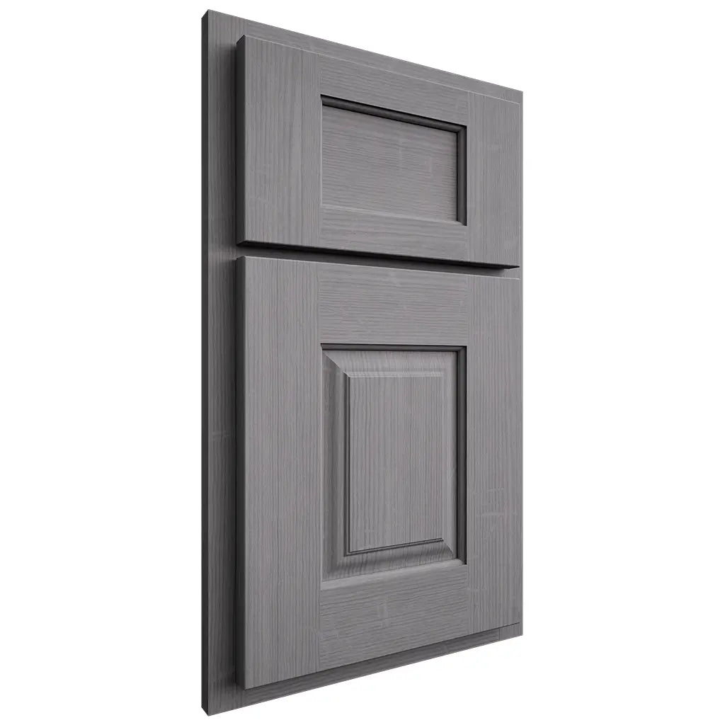 Shiloh Cabinetry Partial Overlay Summit White Oak Quarter Sawn Sterling Door