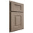 Shiloh Cabinetry Partial Overlay Summit White Oak Rift Cut Almond Door