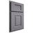 Shiloh Cabinetry Partial Overlay Summit White Oak Rift Cut Cadet Door
