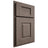 Shiloh Cabinetry Partial Overlay Summit White Oak Rift Cut Clay Door