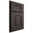 Shiloh Cabinetry Partial Overlay Summit White Oak Rift Cut Creekside Door