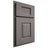 Shiloh Cabinetry Partial Overlay Summit White Oak Rift Cut Flagstone Door