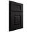 Shiloh Cabinetry Partial Overlay Summit White Oak Rift Cut Ink Door
