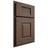 Shiloh Cabinetry Partial Overlay Summit White Oak Rift Cut Mineral Door