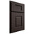Shiloh Cabinetry Partial Overlay Summit White Oak Rift Cut Morel Door