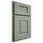 Shiloh Cabinetry Partial Overlay Summit White Oak Rift Cut Moss Door