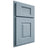 Shiloh Cabinetry Partial Overlay Summit White Oak Rift Cut Sky Door