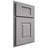 Shiloh Cabinetry Partial Overlay Summit White Oak Rift Cut Stratus Door