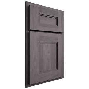 Shiloh Cabinetry Partial Overlay Tahoe Hickory Plain Cut Cadet Door