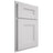 Shiloh Cabinetry Partial Overlay Tahoe Paintable Arctic Door