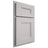 Shiloh Cabinetry Partial Overlay Tahoe Paintable Light French Gray Door