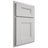 Shiloh Cabinetry Partial Overlay Tahoe Paintable Repose Gray Door