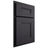 Shiloh Cabinetry Partial Overlay Tahoe White Oak Plain Cut Harbor Door