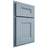 Shiloh Cabinetry Partial Overlay Tahoe White Oak Plain Cut Sky Door
