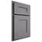 Shiloh Cabinetry Partial Overlay Tahoe White Oak Plain Cut Sterling Door