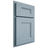 Shiloh Cabinetry Partial Overlay Tahoe White Oak Quarter Sawn Sky Door