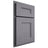 Shiloh Cabinetry Partial Overlay Tahoe White Oak Rift Cut Cadet Door