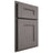 Shiloh Cabinetry Partial Overlay Tahoe White Oak Rift Cut Flagstone Door